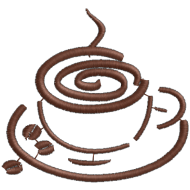 Matriz de Bordado Xícara de Café 